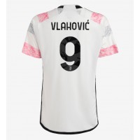 Juventus Dusan Vlahovic #9 Vonkajší futbalový dres 2023-24 Krátky Rukáv